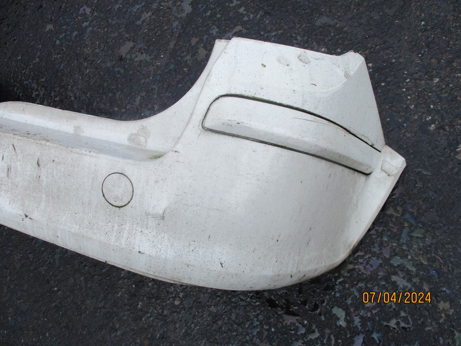 VAUXHALL ASTRA H 2009 3 DOOR VAN ESTATE REAR BUMPER WHITE