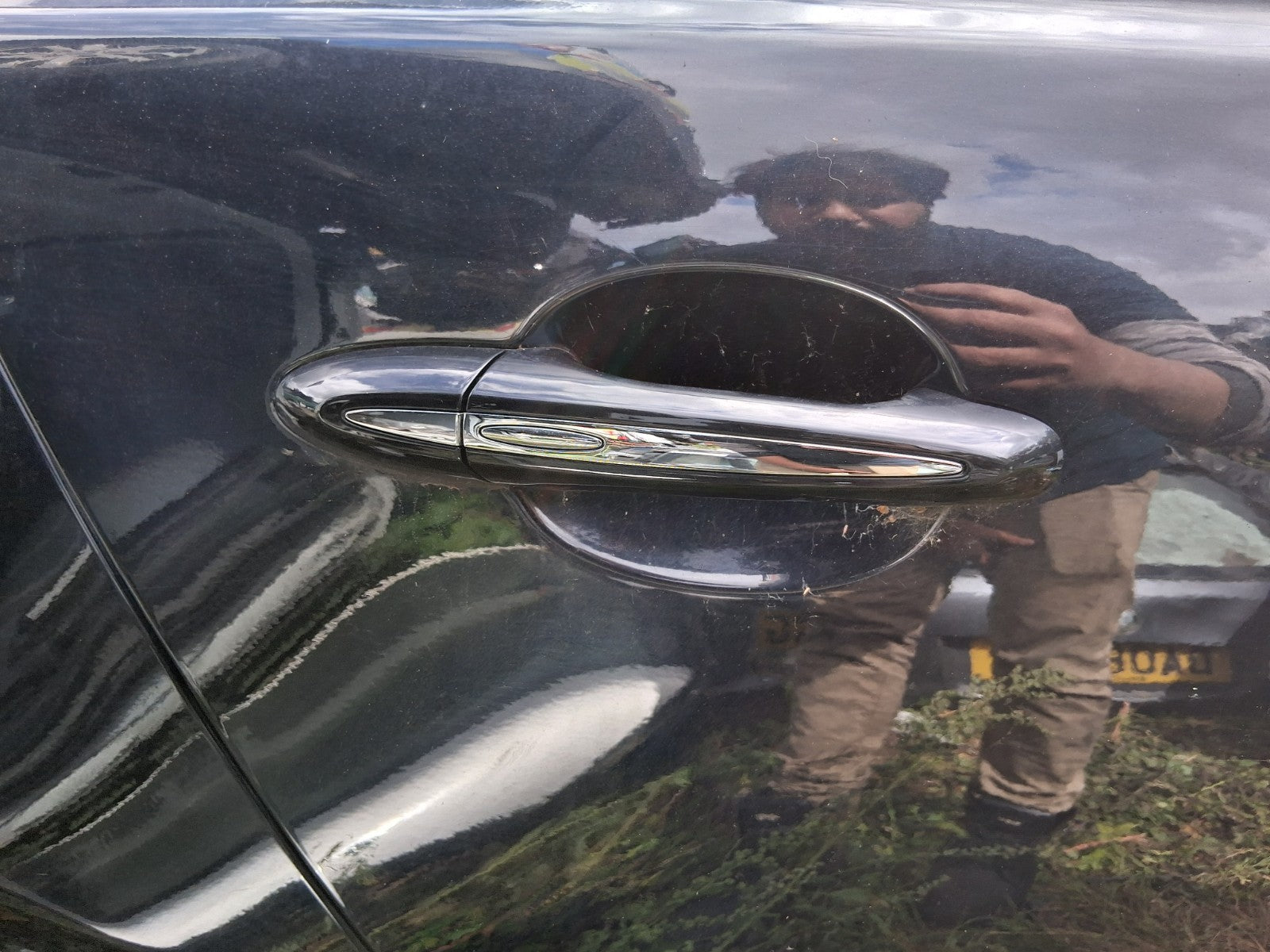 2012 JAGUAR XJ X351 OSR DRIVER SIDE REAR RIGHT EXTERIOR DOOR HANDLE