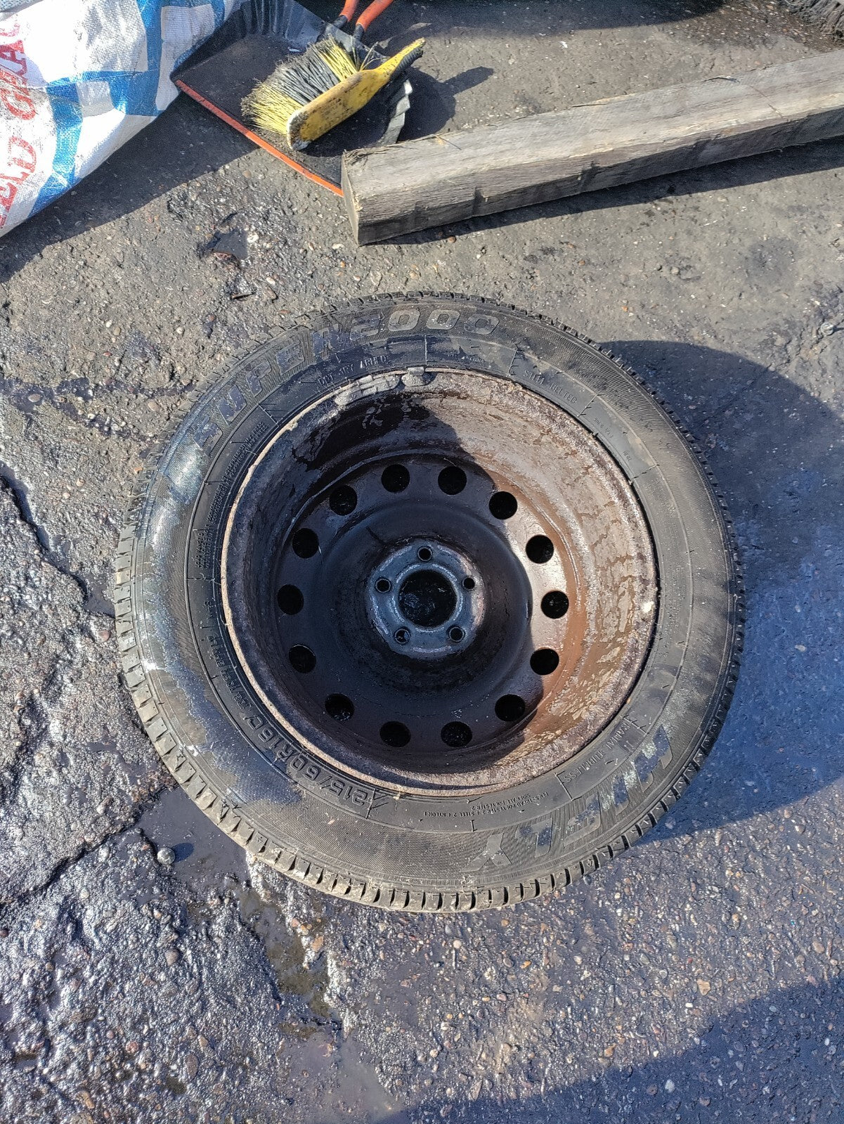 2007 PEUGEOT EXPERT MK2 16 INCH STEEL WHEEL WITH TYRE 215/60R16