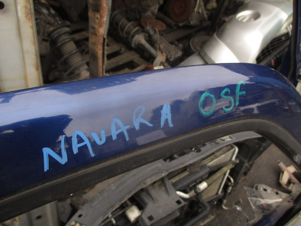 2002 NISSAN NAVARA D22 OSF DRIVER SIDE FRONT RIGHT BARE DOOR BLUE