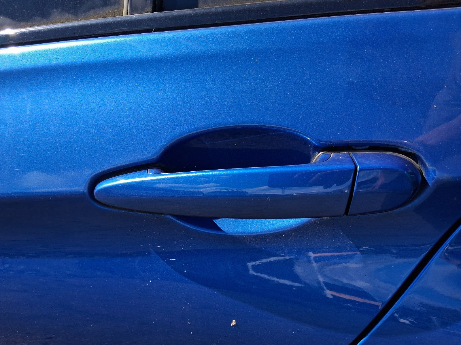 2019 BMW 3 SERIES F30 330i ESTATE NSR PASSENGER REAR DOOR HANDLE B45 BLUE