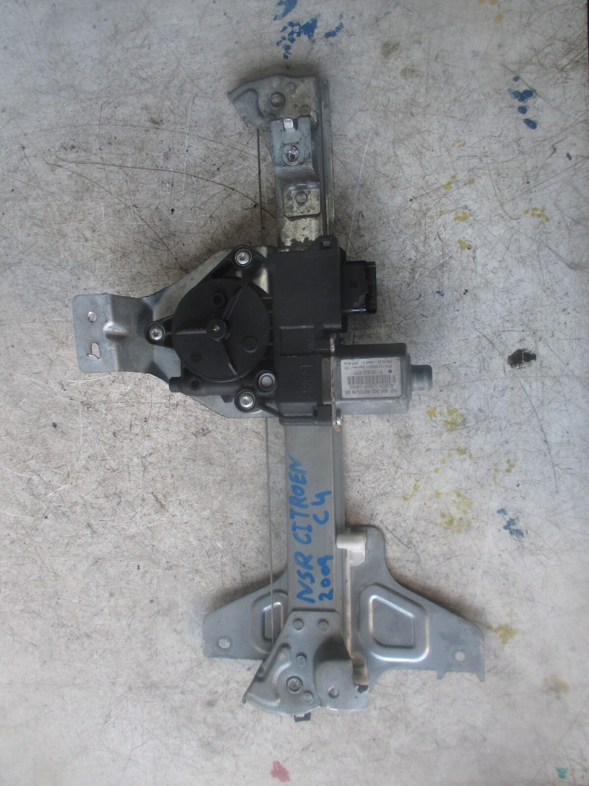 2009 CITROEN C4 NSR REAR PASSENGER SIDE DOOR WINDOW MOTOR REGULATOR 9672118780