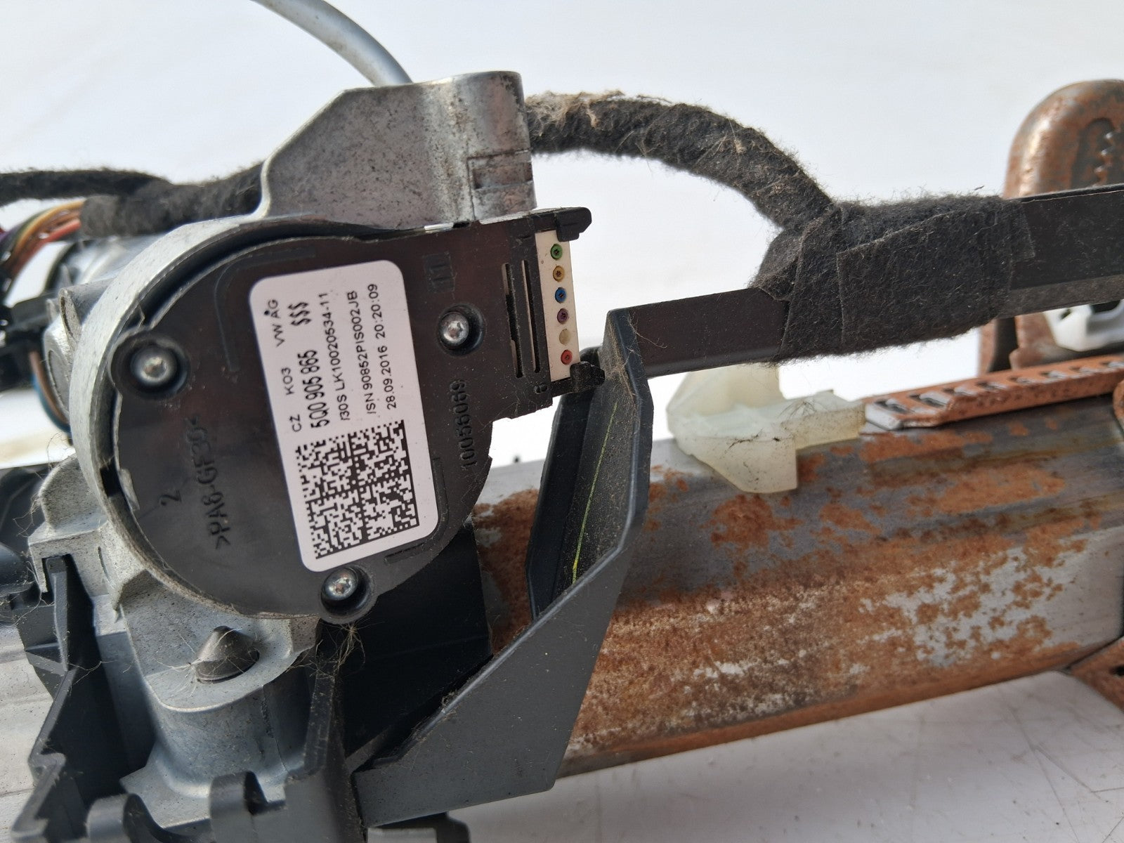 2017 SEAT LEON STEERING COLUMN BARREL & KEY 5Q2419502AE