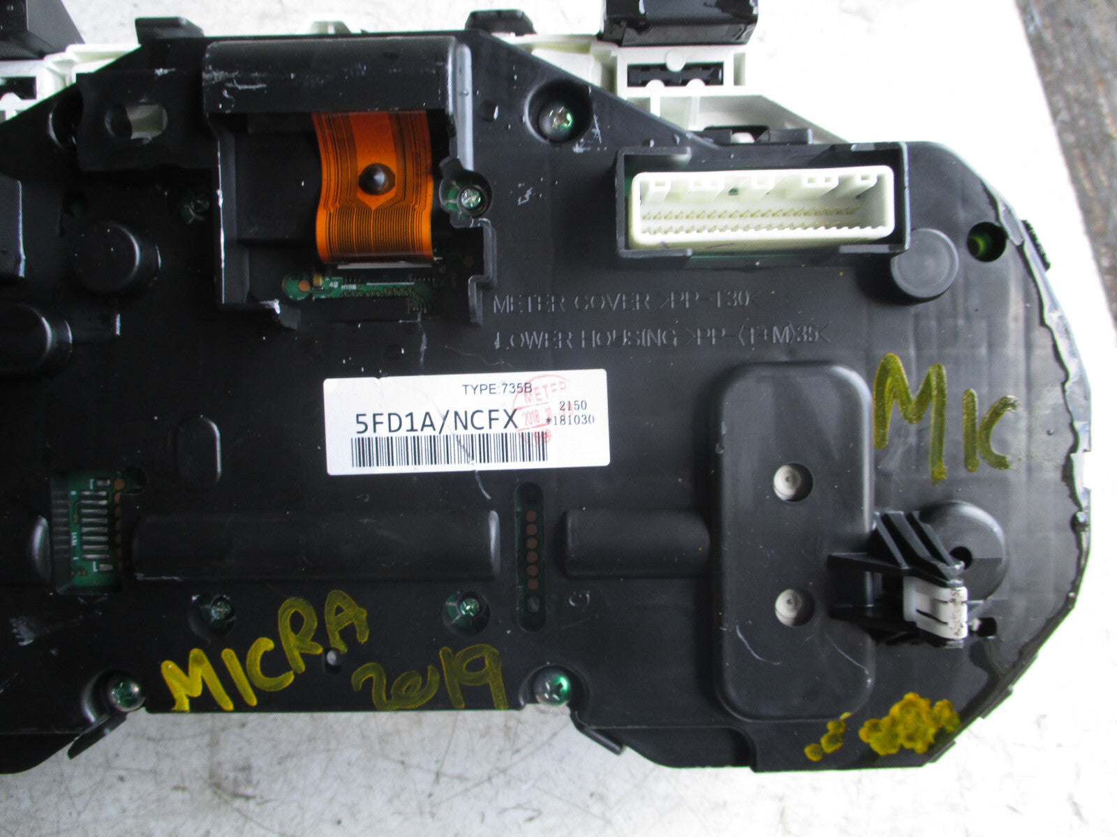 NISSAN MICRA K14 MK5 2019 1.0 PETROL MANUAL SPEEDOMETER INSTRUMENT CLUSTER