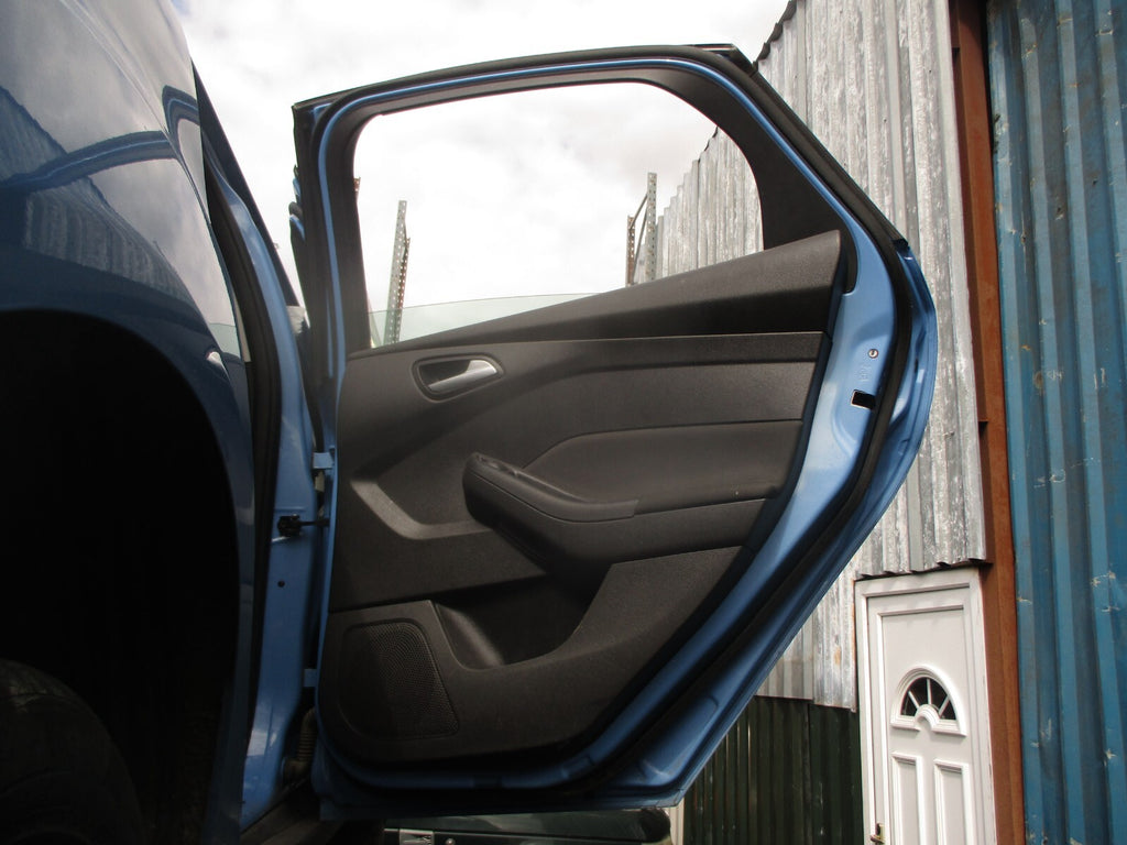 2017 FORD FOCUS MK3 OSR DRIVER SIDE REAR RIGHT COMPLETE DOOR ICEBERG BLUE