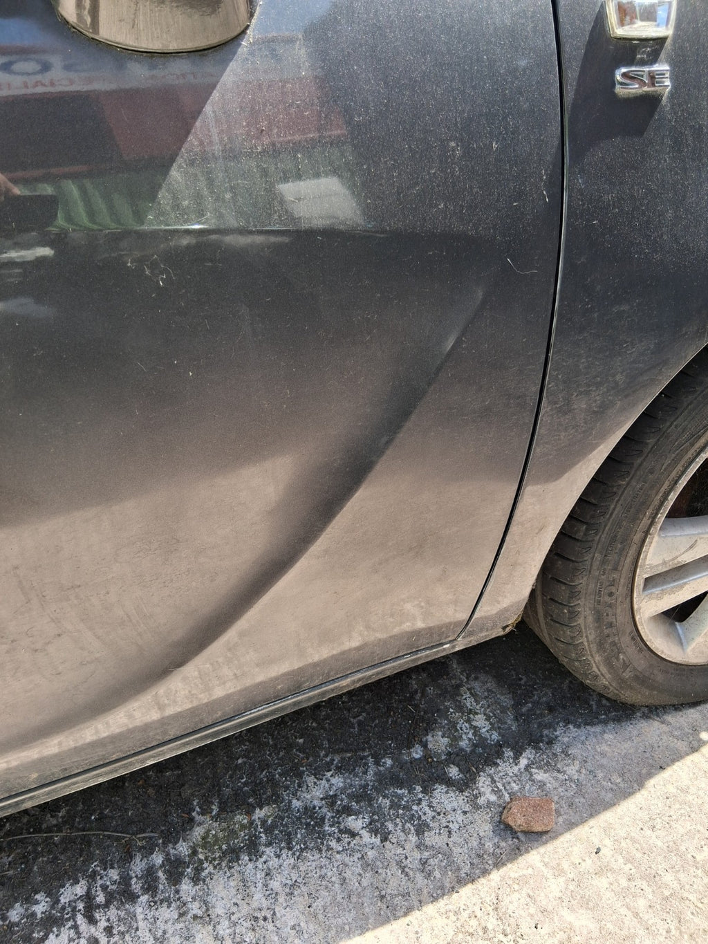 2016 VAUXHALL MERIVA B MK2 OSF DRIVER SIDE FRONT RIGHT BARE DOOR GREY