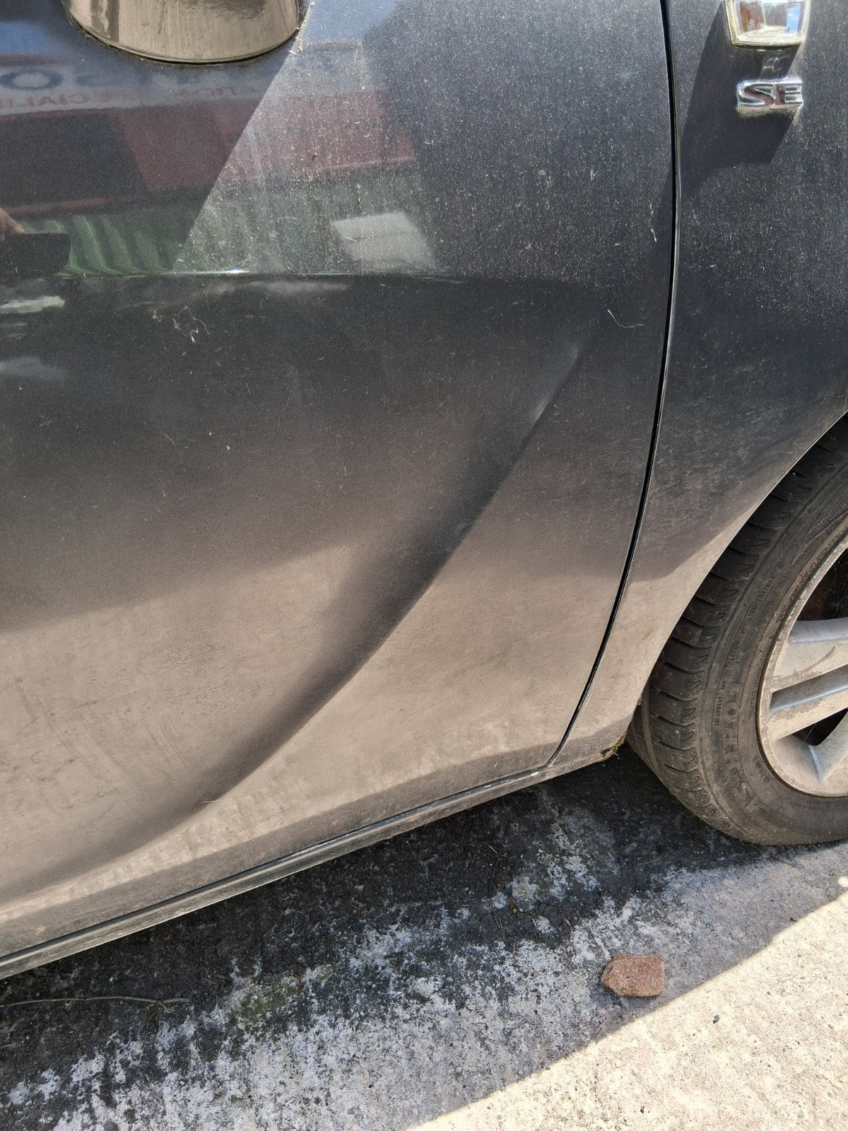 2016 VAUXHALL MERIVA B MK2 OSF DRIVER SIDE FRONT RIGHT BARE DOOR GREY
