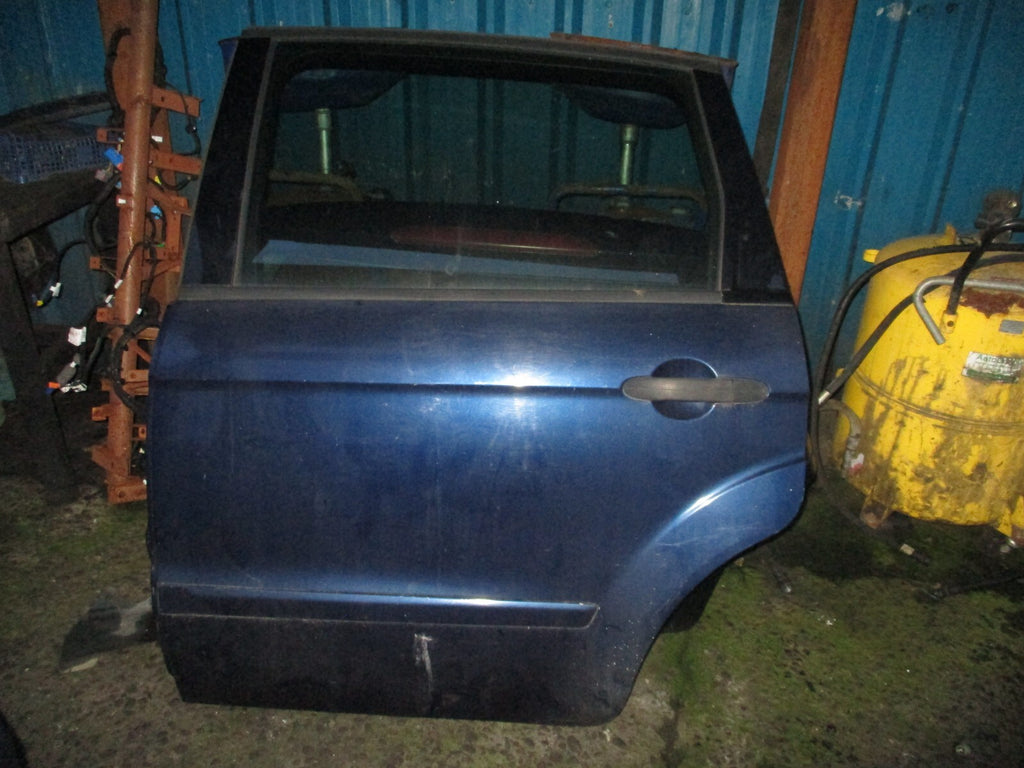 FORD S MAX MK1 2008 NSR PASSENGER SIDE REAR COMPLETE DOOR BLUE