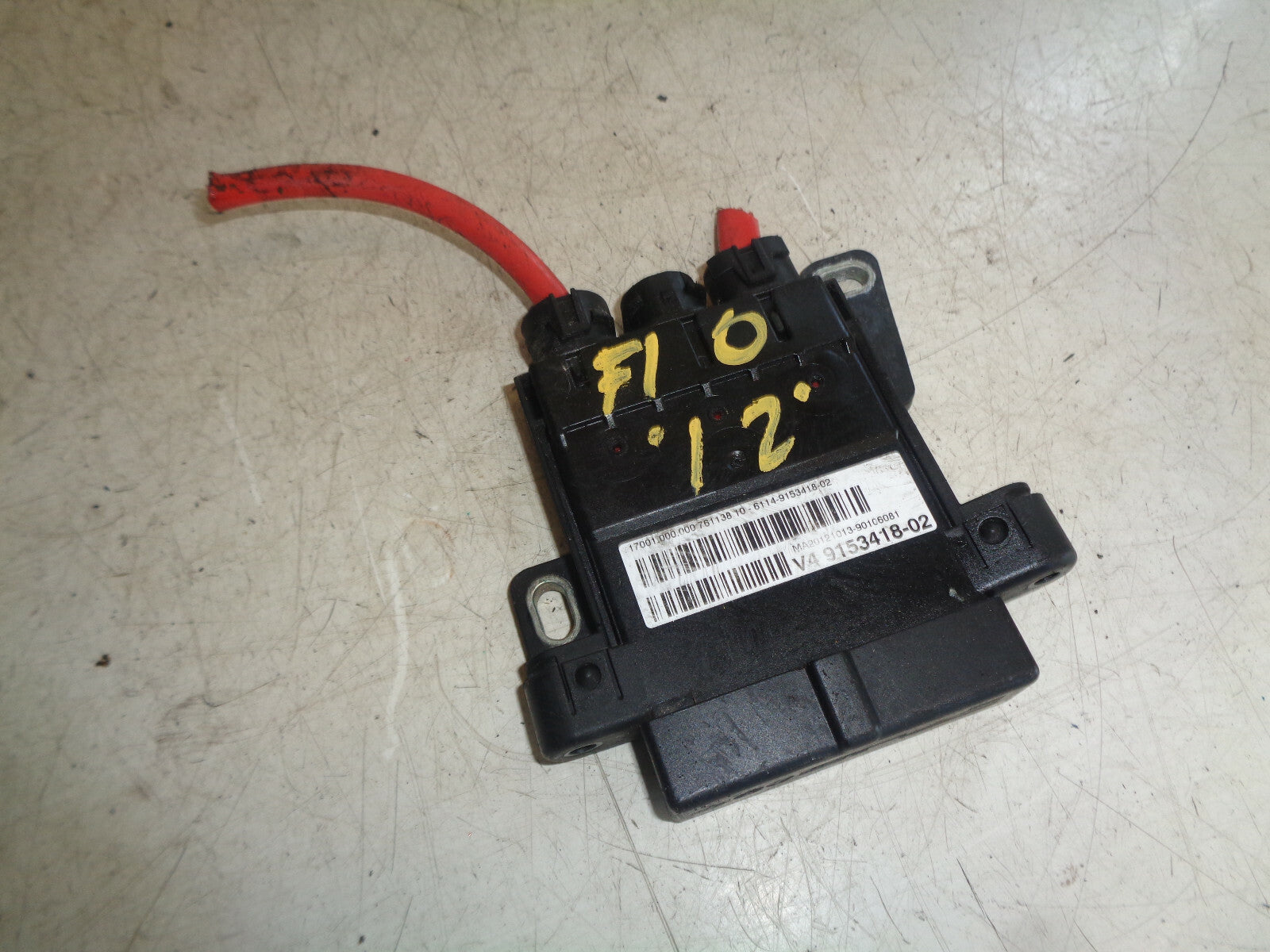 BMW 5 SERIES F10 2012 DISTRIBUTION MODULE ECU 9153418