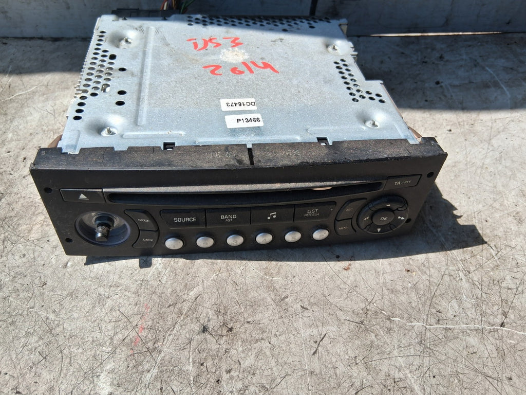 2011 CITROEN DS3 STEREO RADIO CD PLAYER HEAD UNIT 96766518XT
