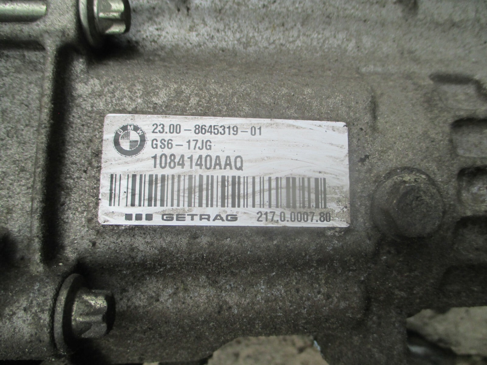 BMW 1 SERIES F20 F21 2016 116D 1.5 DIESEL 6 SPEED MANUAL GEARBOX 8645319     GB3