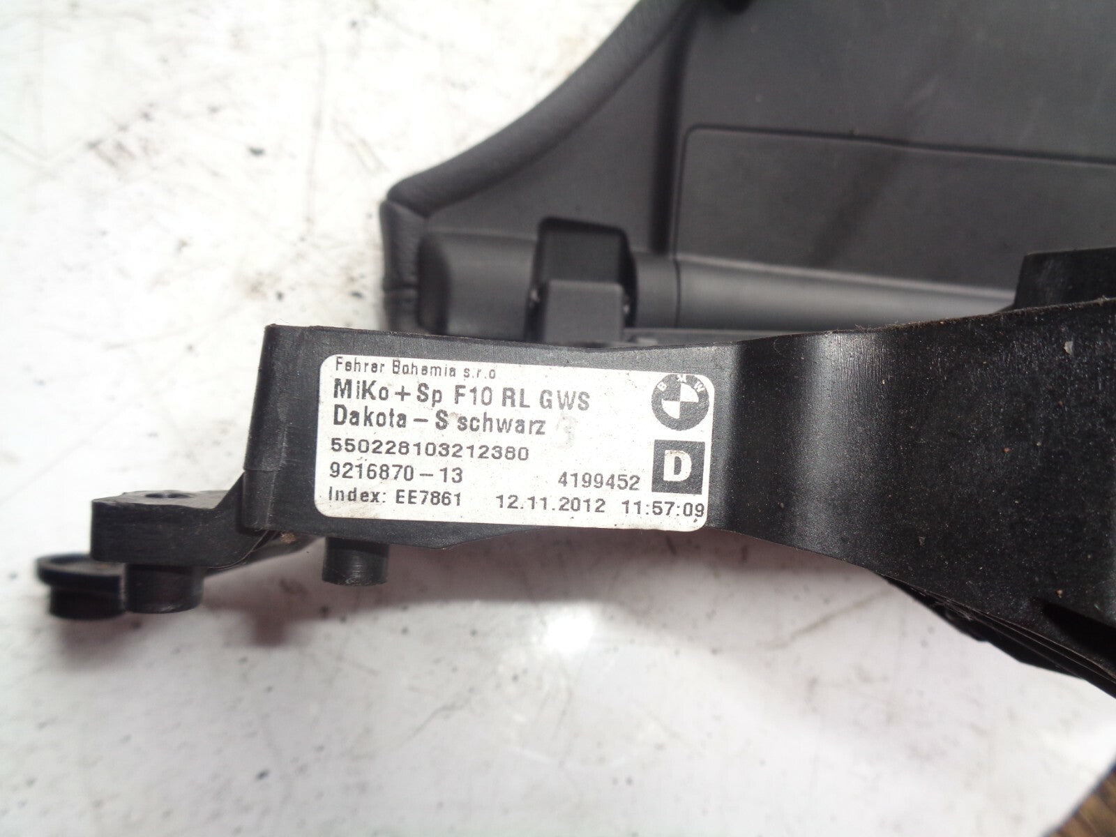 BMW 5 SERIES F10 2012 2.0 DIESEL LEATHER CENTRE ARM REST 9216870-13