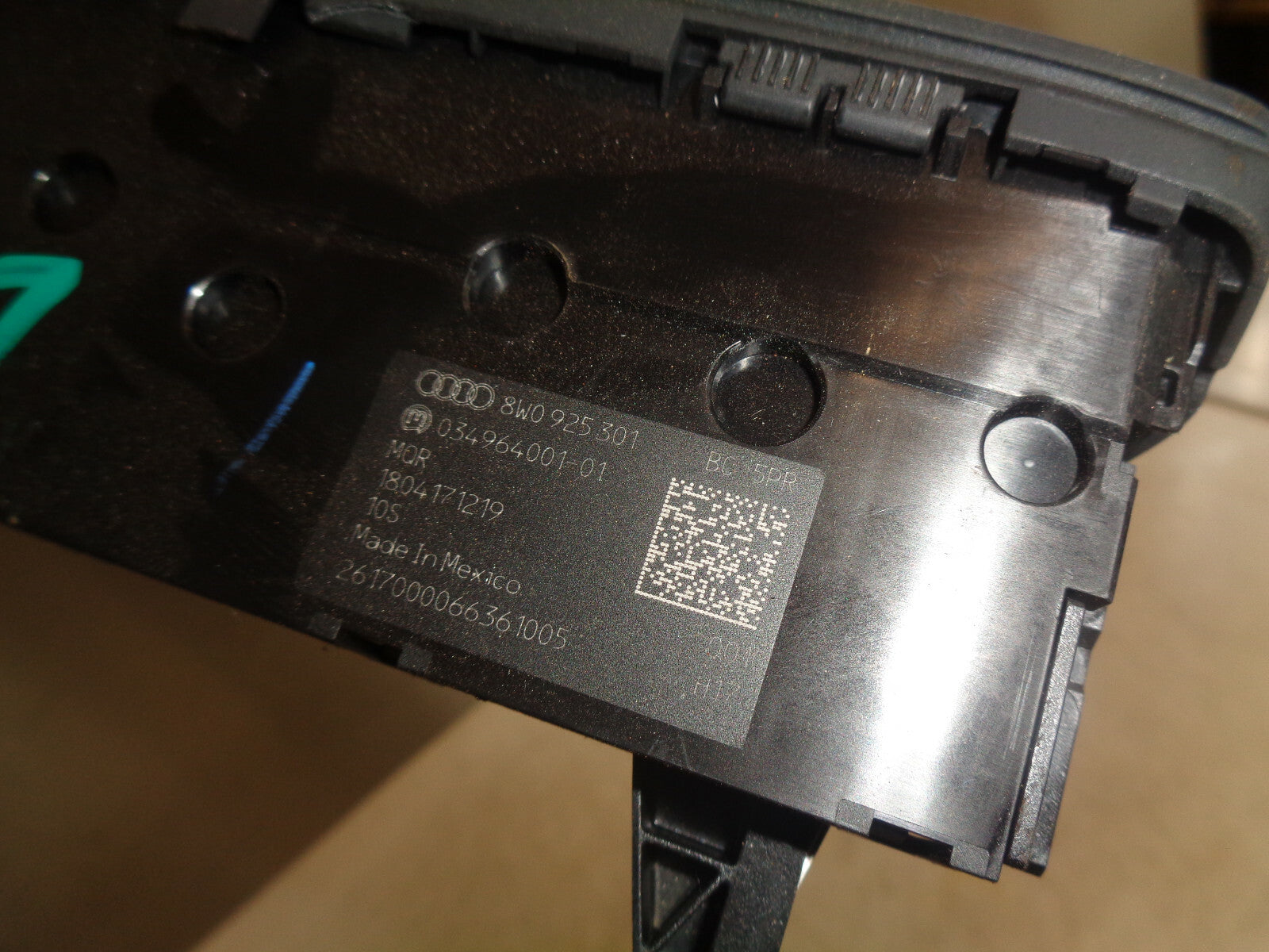 AUDI A5 2017 8W DRIVE SELECT SWITCH ESP SWITCH 8W0925301