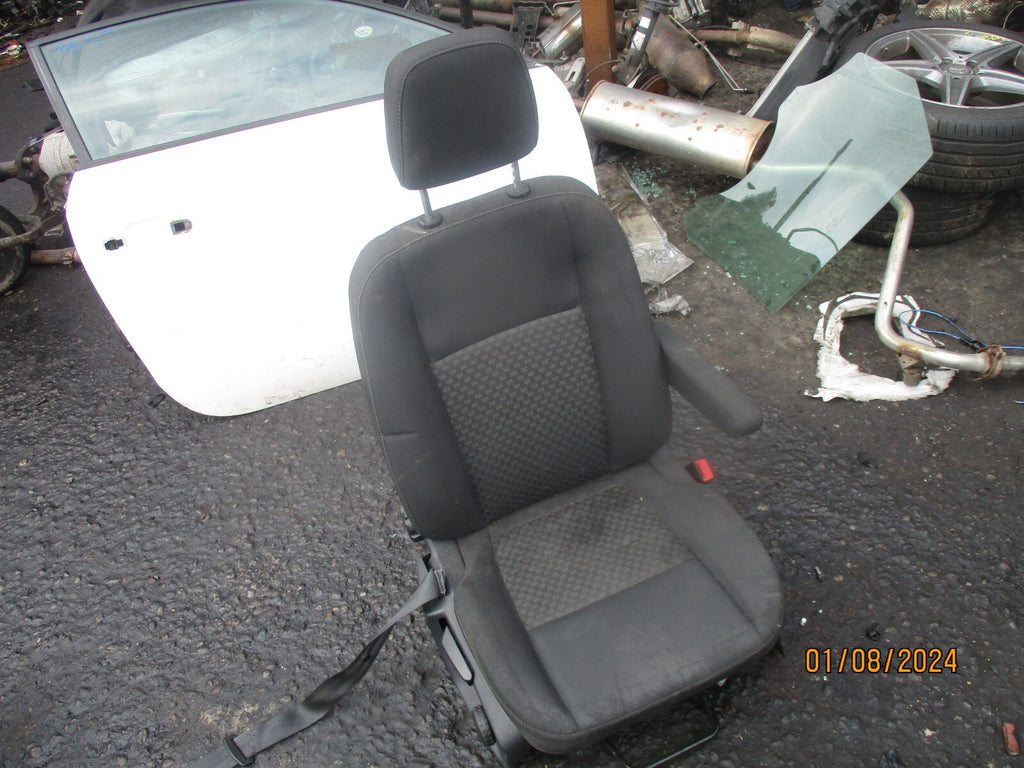 2021 FORD TRANSIT MK8 OSF DRIVER SIDE FRONT SEAT WITH ARMREST & BASE