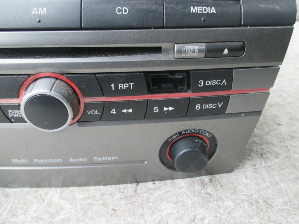 MAZDA 3 2007 MK1 RADIO STEREO CD PLAYER HEADER UNIT BP6L66ARX