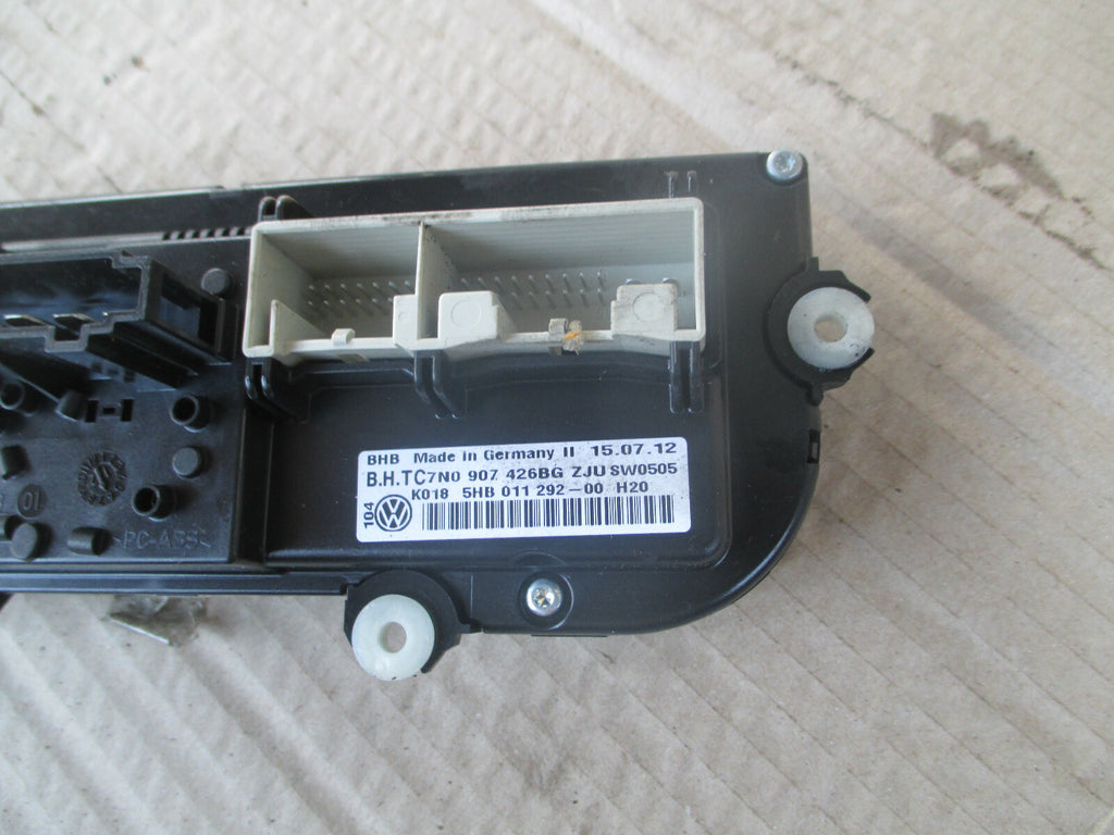 VW VOLKSWAGEN GOLF MK6 2012 HEATER AC CLIMATE CONTROL SWITCH PANEL 7N0907426BG