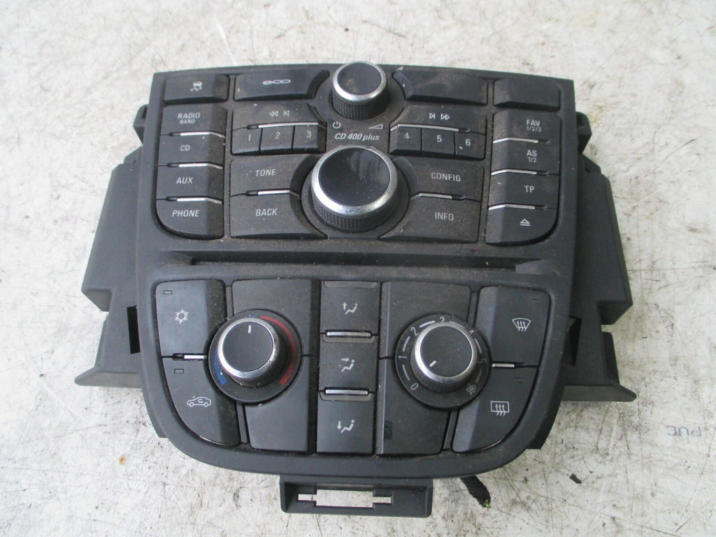 VAUXHALL ASTRA GTC 2016 RADIO HEATER CONTROL PANEL 13444592 13435154