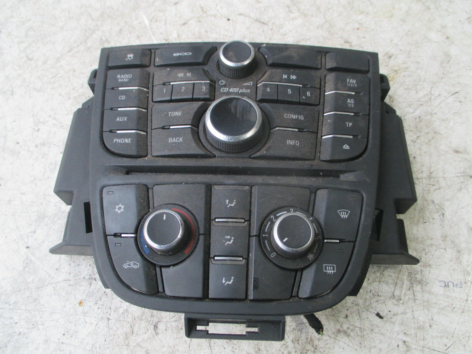 VAUXHALL ASTRA GTC 2016 RADIO HEATER CONTROL PANEL 13444592 13435154