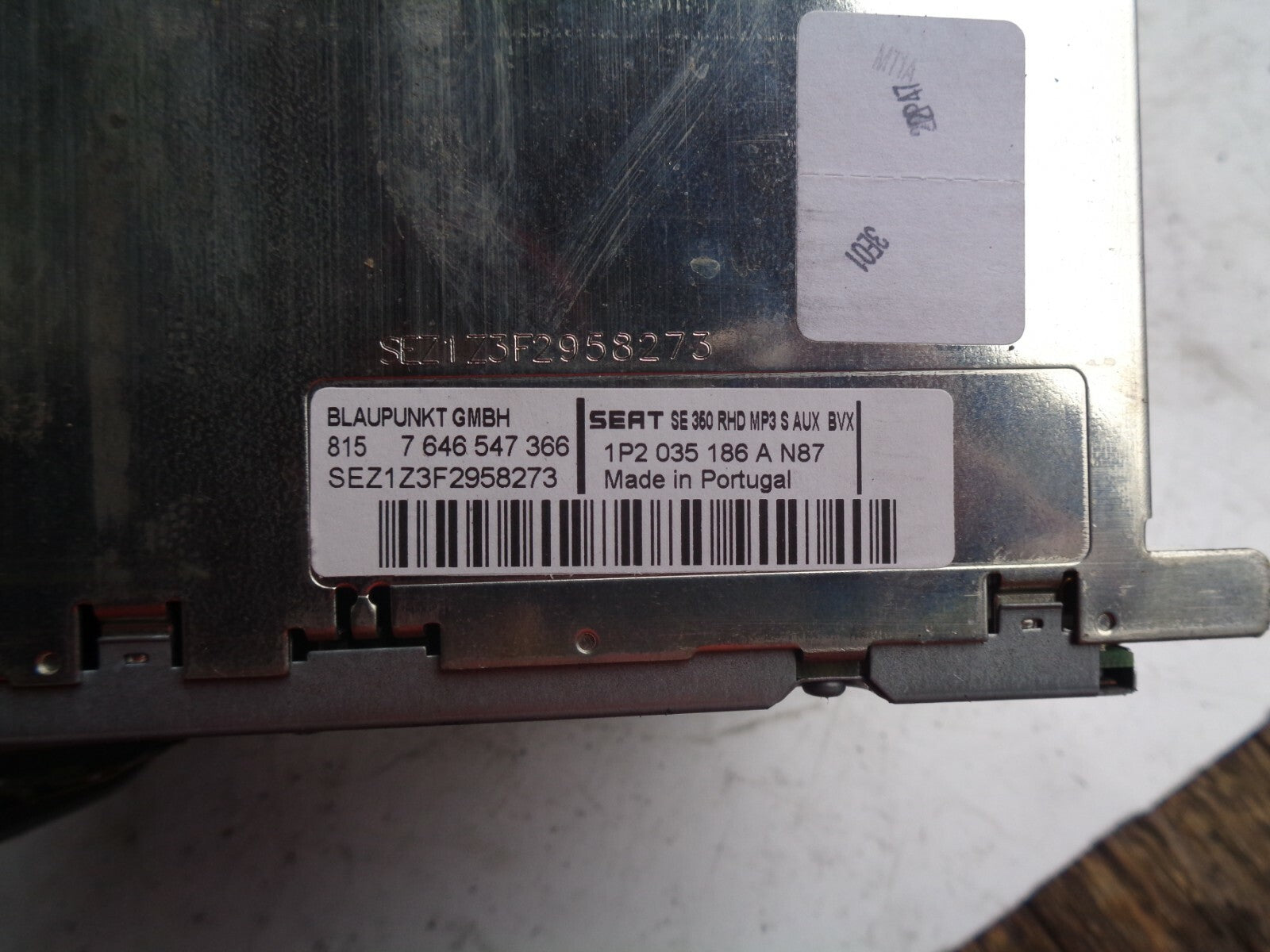 SEAT LEON MK2 2007 1.9 DIESEL STEREO RADIA HEAD UNIT w01p2035186a n87