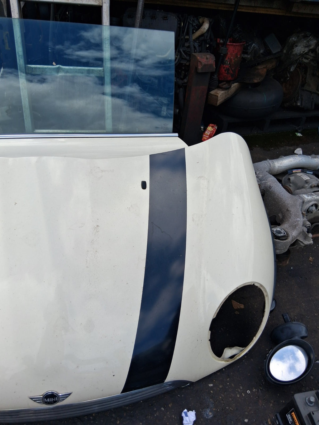 2003 BMW MINI COOPER R50 FRONT BONNET HOOD PANEL