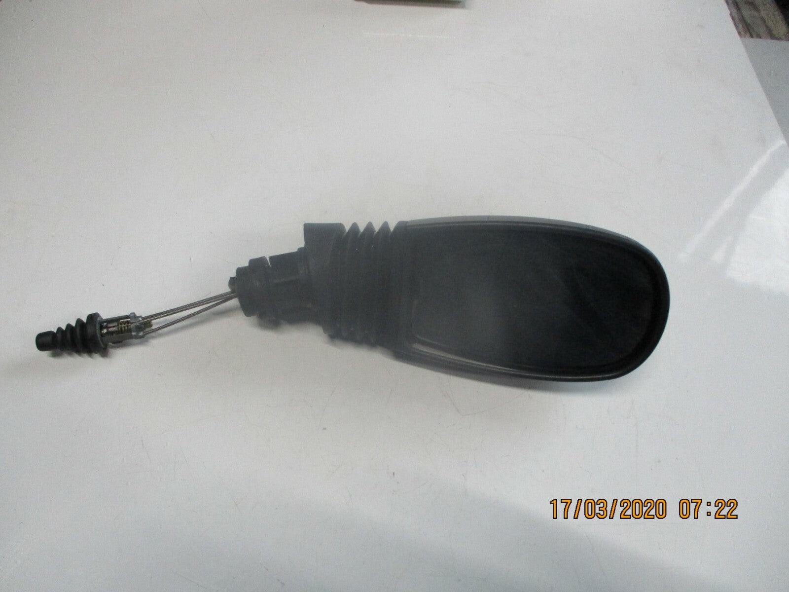 FIAT PUNTO MK2 2004 OS DRIVER SIDE MANUAL DOOR WING MIRROR BLACK 0157179