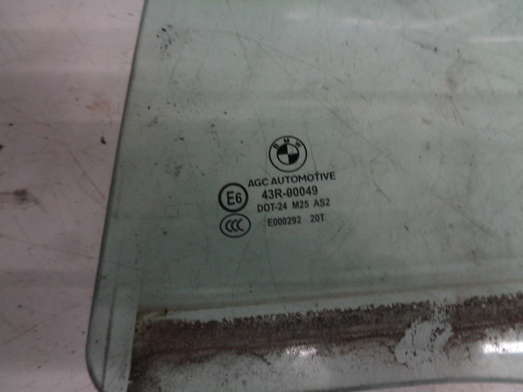BMW 5 SERIES 2012 F10 NSR PASSENGER SIDE REAR DOOR WINDOW GLASS