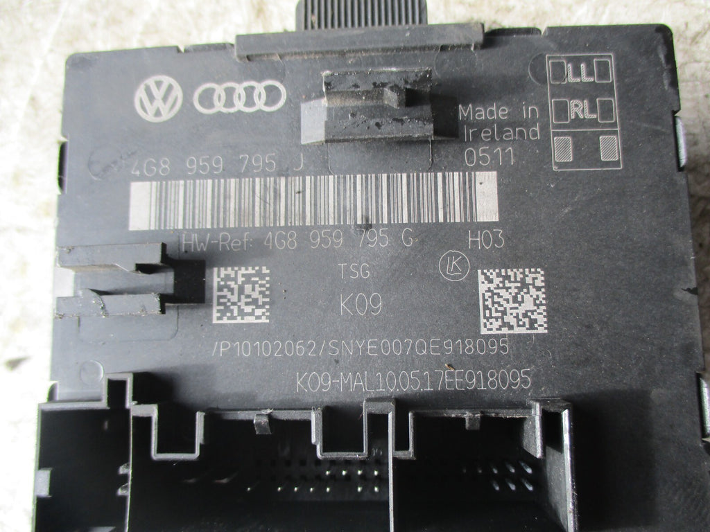 AUDI A6 C7 2017 NSR PASSENGER SIDE REAR DOOR CONTROL UNIT 4G8959795J