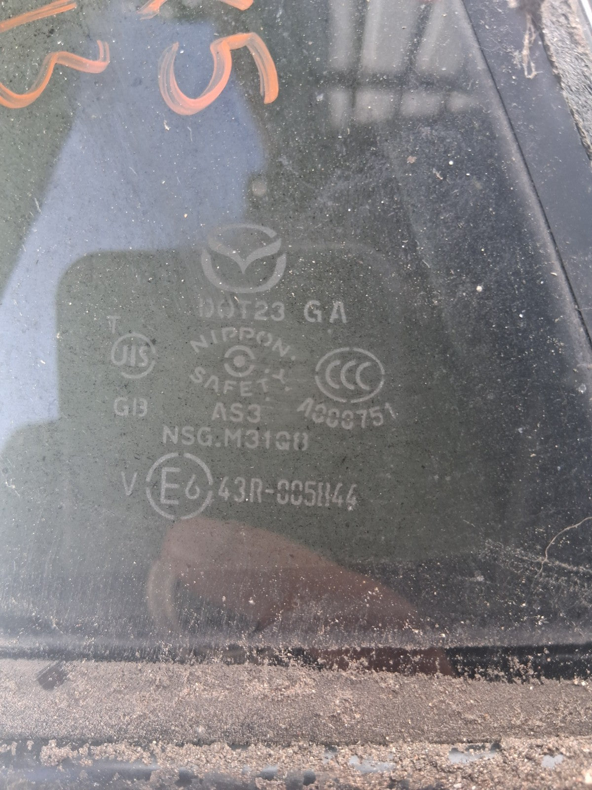2013 MAZDA CX5 OSR OFF RIGHT DRIVER SIDE REAR QUATER GLASS WINDOW 43R005844