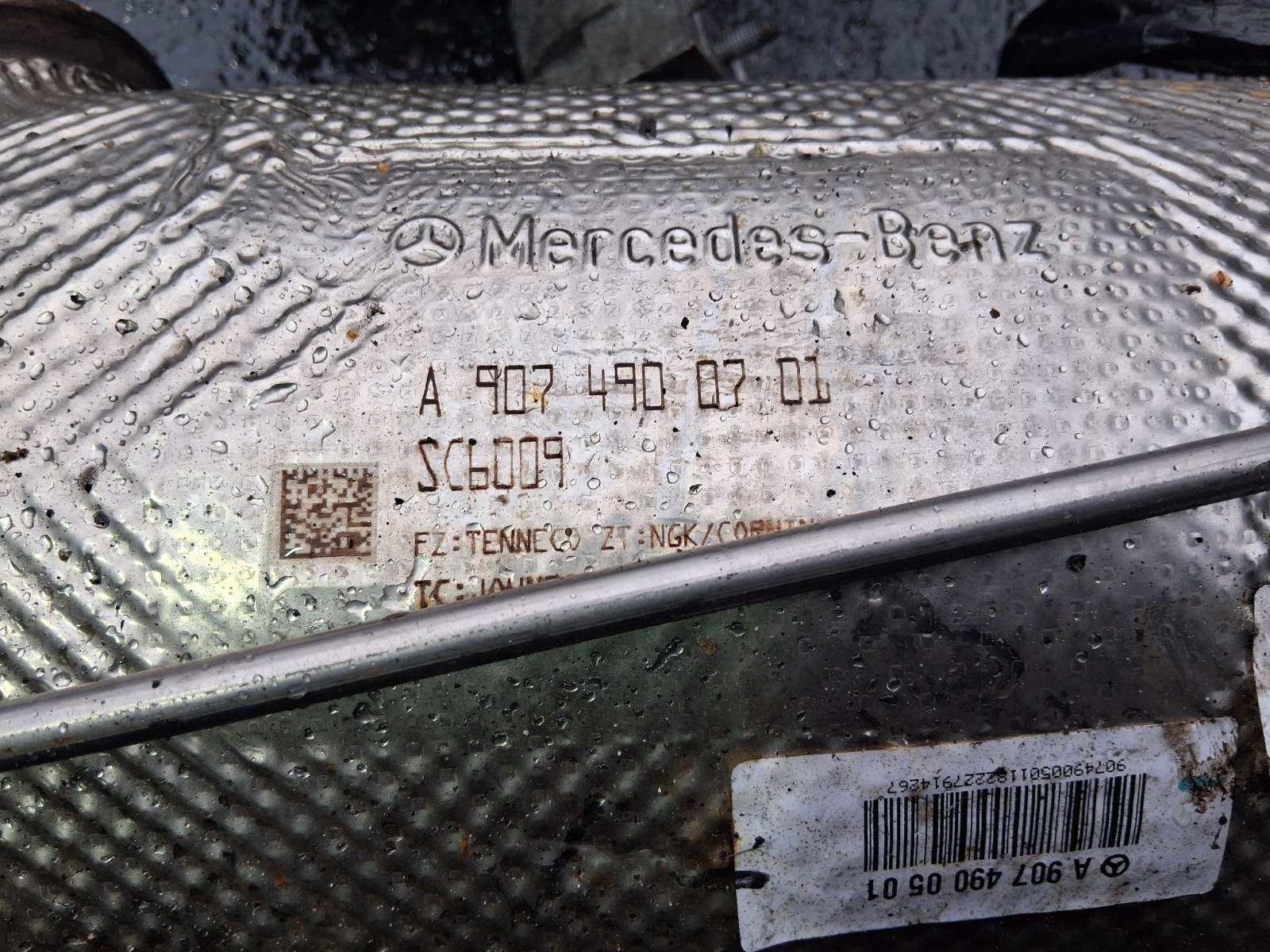2023 MERCEDES SPRINTER W907 2.0 DIESEL DPF DIESEL PARTICULATE FILTER A9074900701