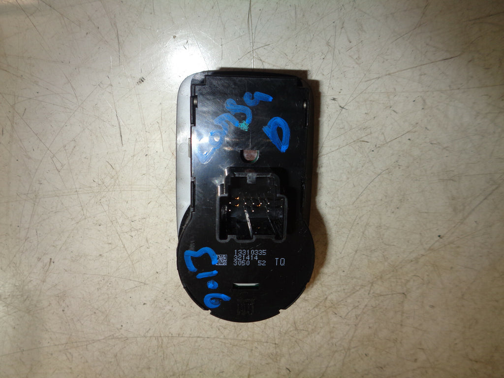 VAUXHALL CORSA D 2013 HEADLIGHT AND FOG LIGHT SWITCH 13310335