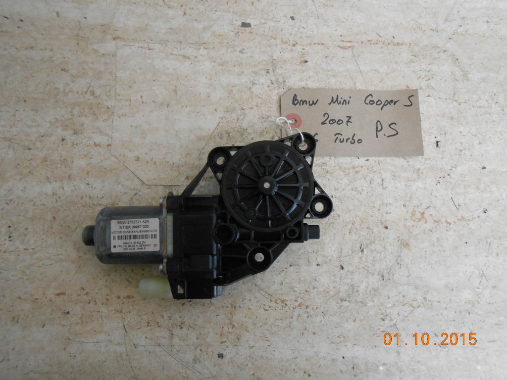 BMW MINI COOPER S 2007 R56 NS PASSENGER SIDE ELECTRIC WINDOW MOTOR ONLY 2753721