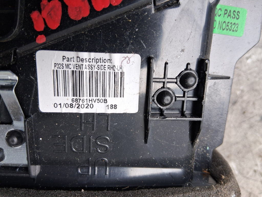 2020 NISSAN QASHQAI J11 MK2 NSF PASSENGER SIDE FRONT LEFT AIR VENT 68761HV50B