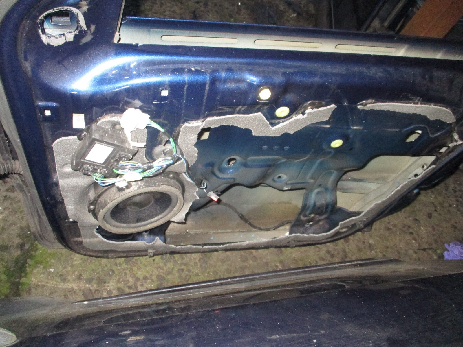 FORD S MAX MK1 2008 OSF DRIVER SIDE FRONT BARE DOOR BLUE