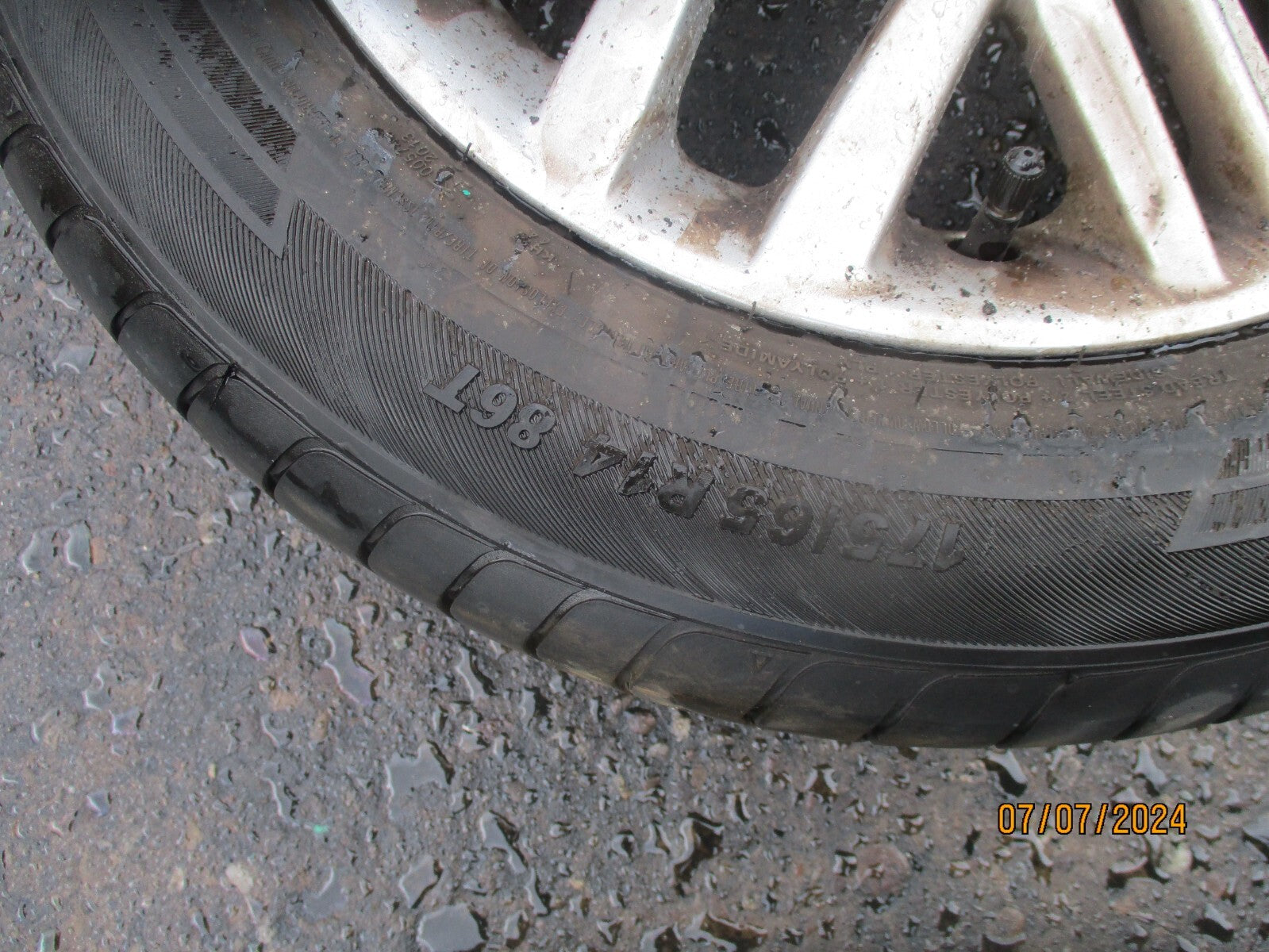 KIA PICANTO MK3 2023 14 INCH ALLOY WHEEL WITH TYRE 175/65R14 52910G6650