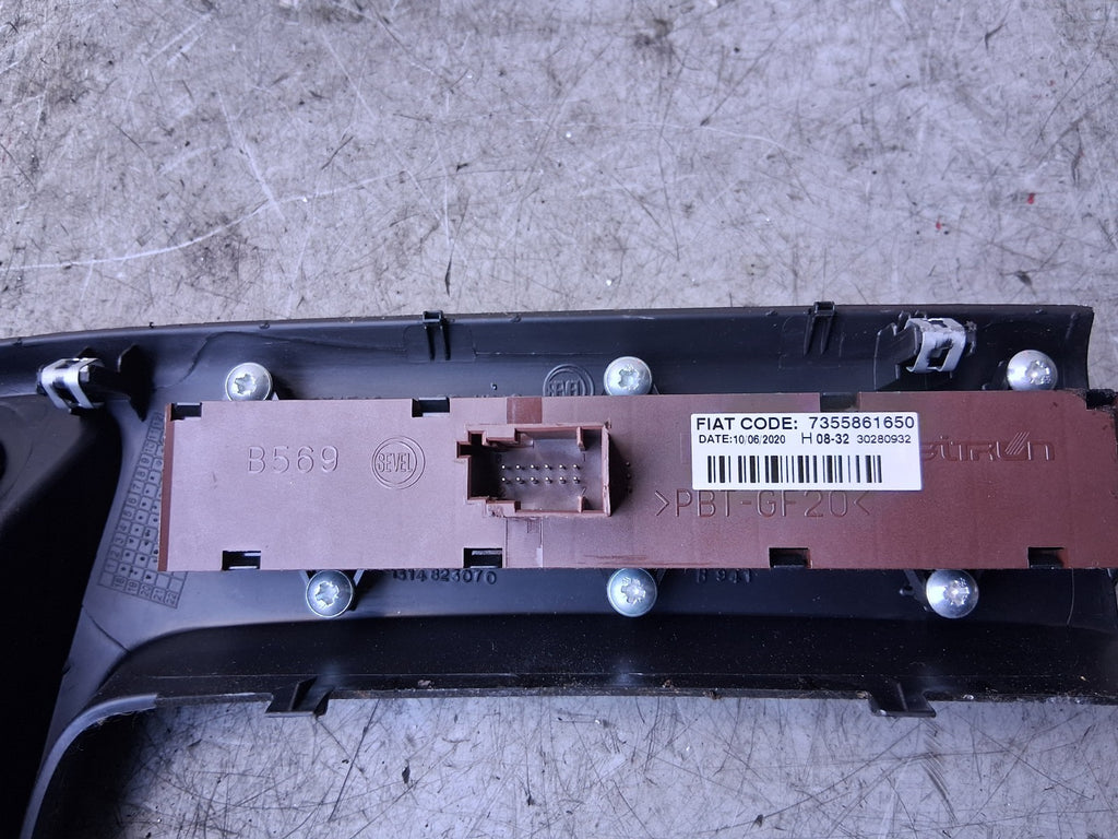 2021 PEUGEOT BOXER MK3 HAZARD SWITCH POWER SOCKET TRIM PANEL 7355861650
