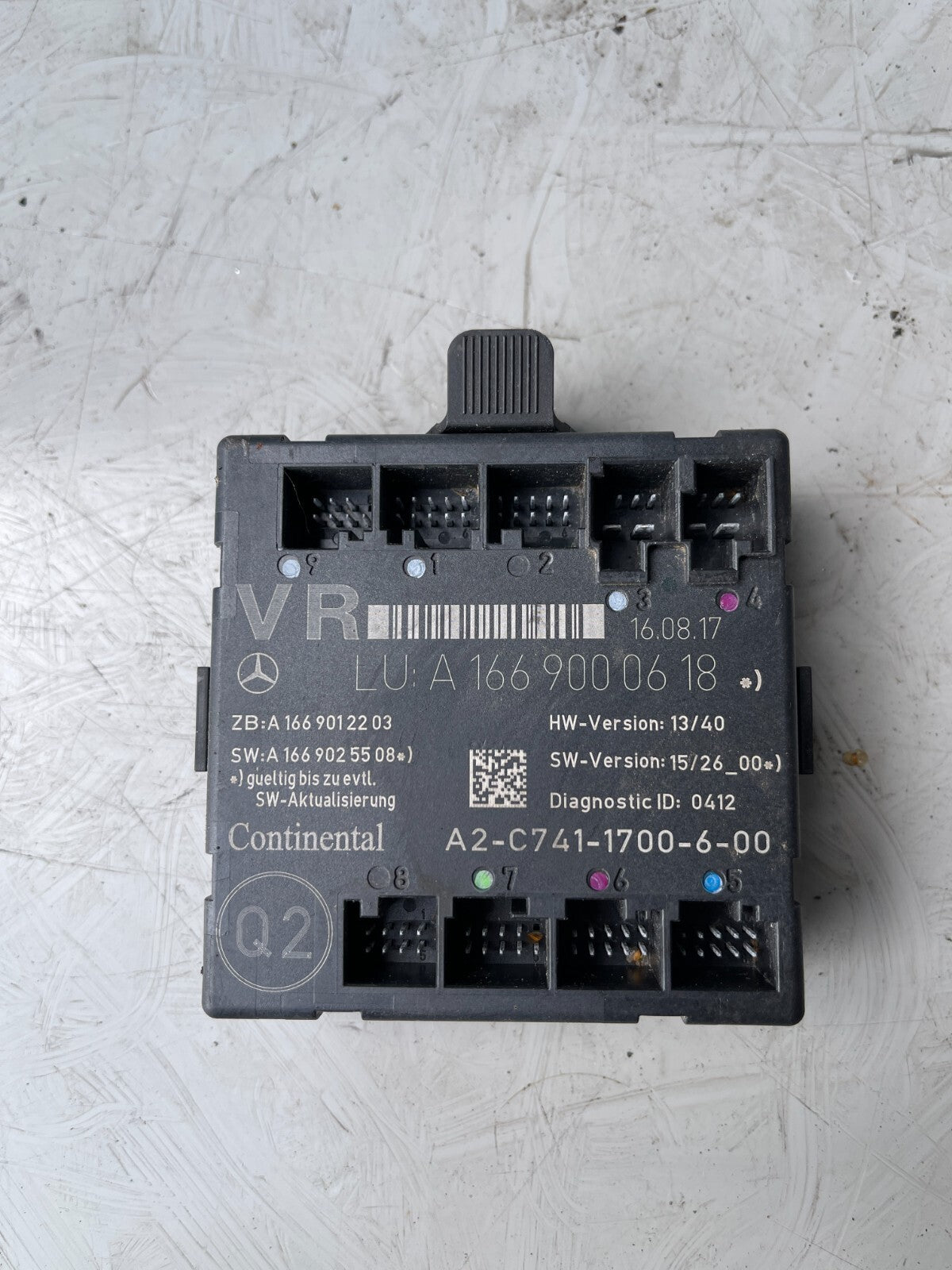 MERCEDES W176 2016 FRONT DOOR CONTROL MODULE A1669000618
