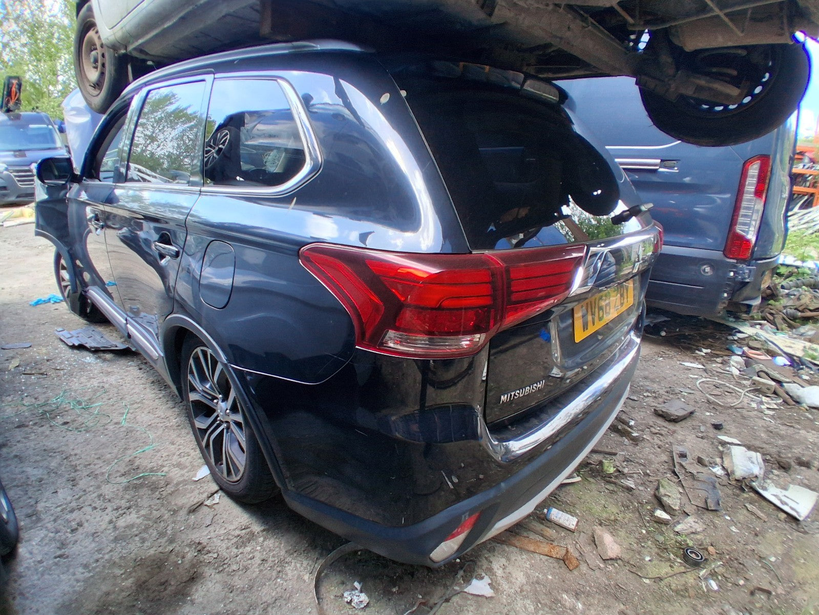 2018 MITSUBISHI OUTLANDER MK3 NSR PASSENGER SIDE REAR QUARTER PANEL BLACK X42