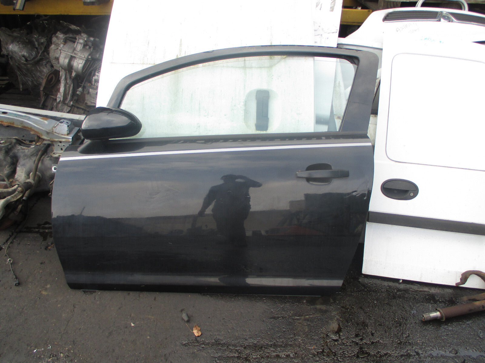VAUXHALL CORSA D 2010 3 DOOR NS PASSENGER SIDE DOOR WING MIRROR BLACK
