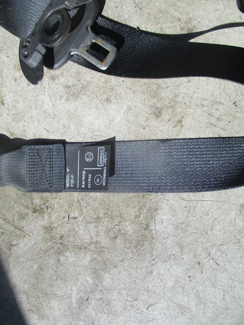 2019 PEUGEOT 108 NS PASSENGER SIDE LEFT SEAT BEALT 308043599JN7AR