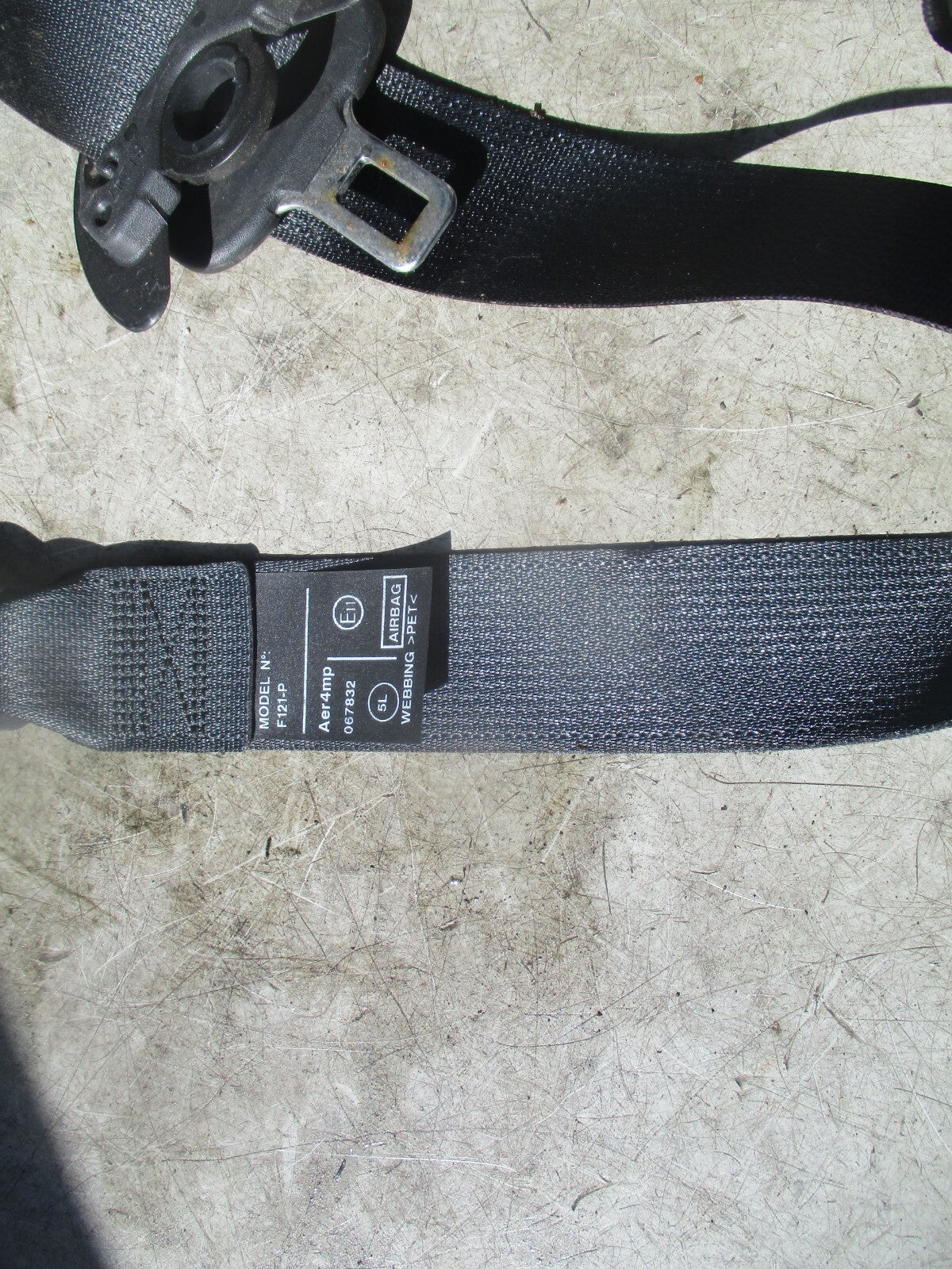 2019 PEUGEOT 108 NS PASSENGER SIDE LEFT SEAT BEALT 308043599JN7AR