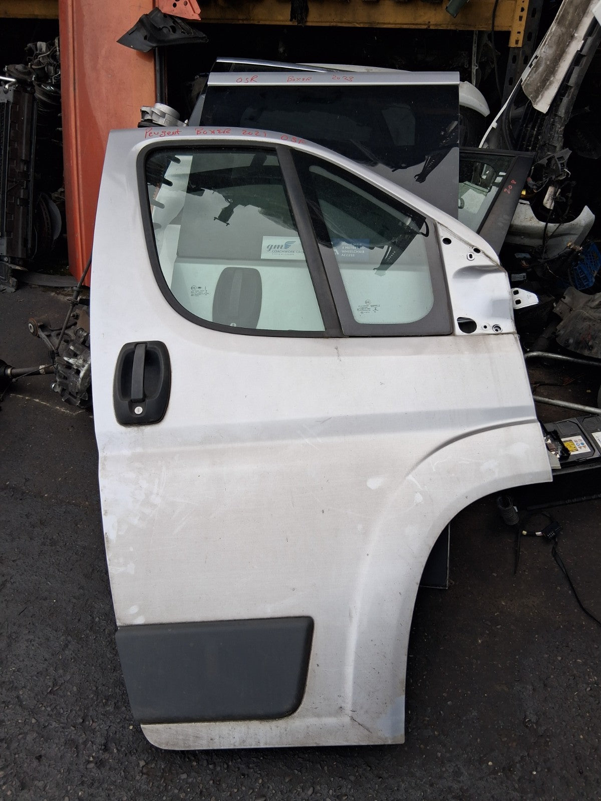 2021 PEUGEOT BOXER MK3 OSF DRIVER SIDE FRONT RIGHT BARE DOOR GREY