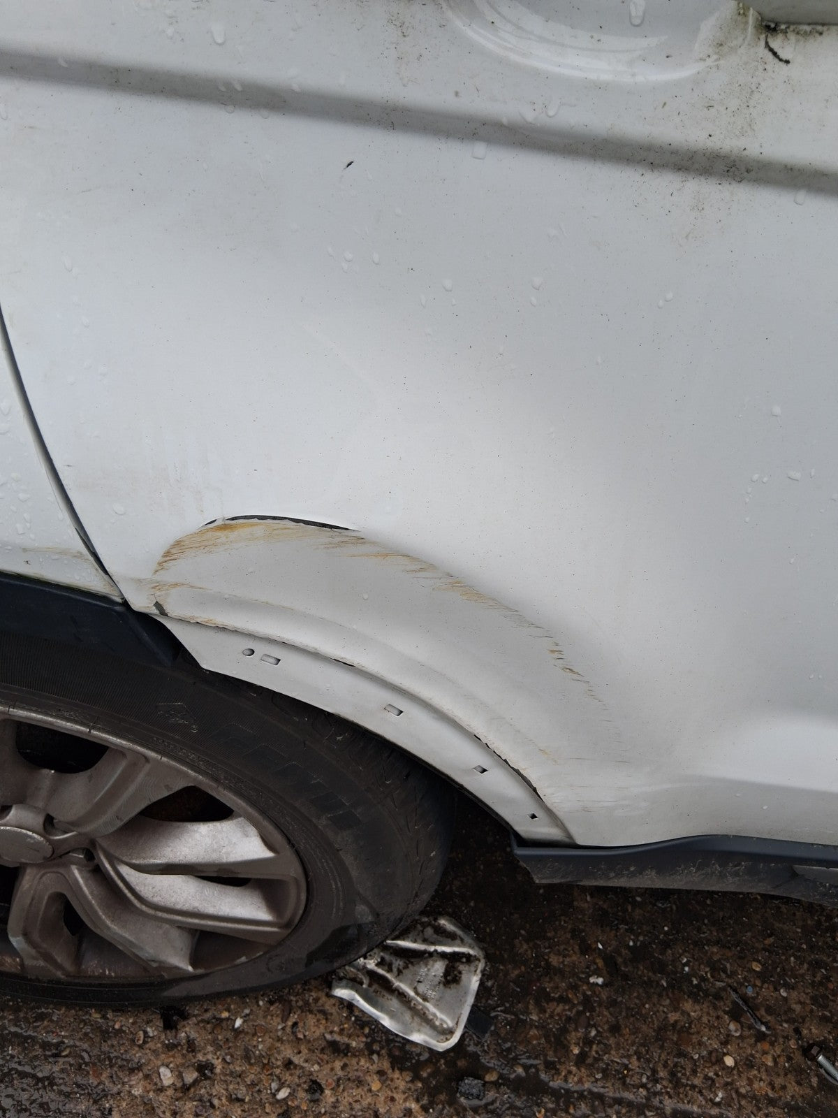 2015 RANGE ROVER EVOQUE L538 OSR DRIVER SIDE REAR RIGHT BARE DOOR WHITE