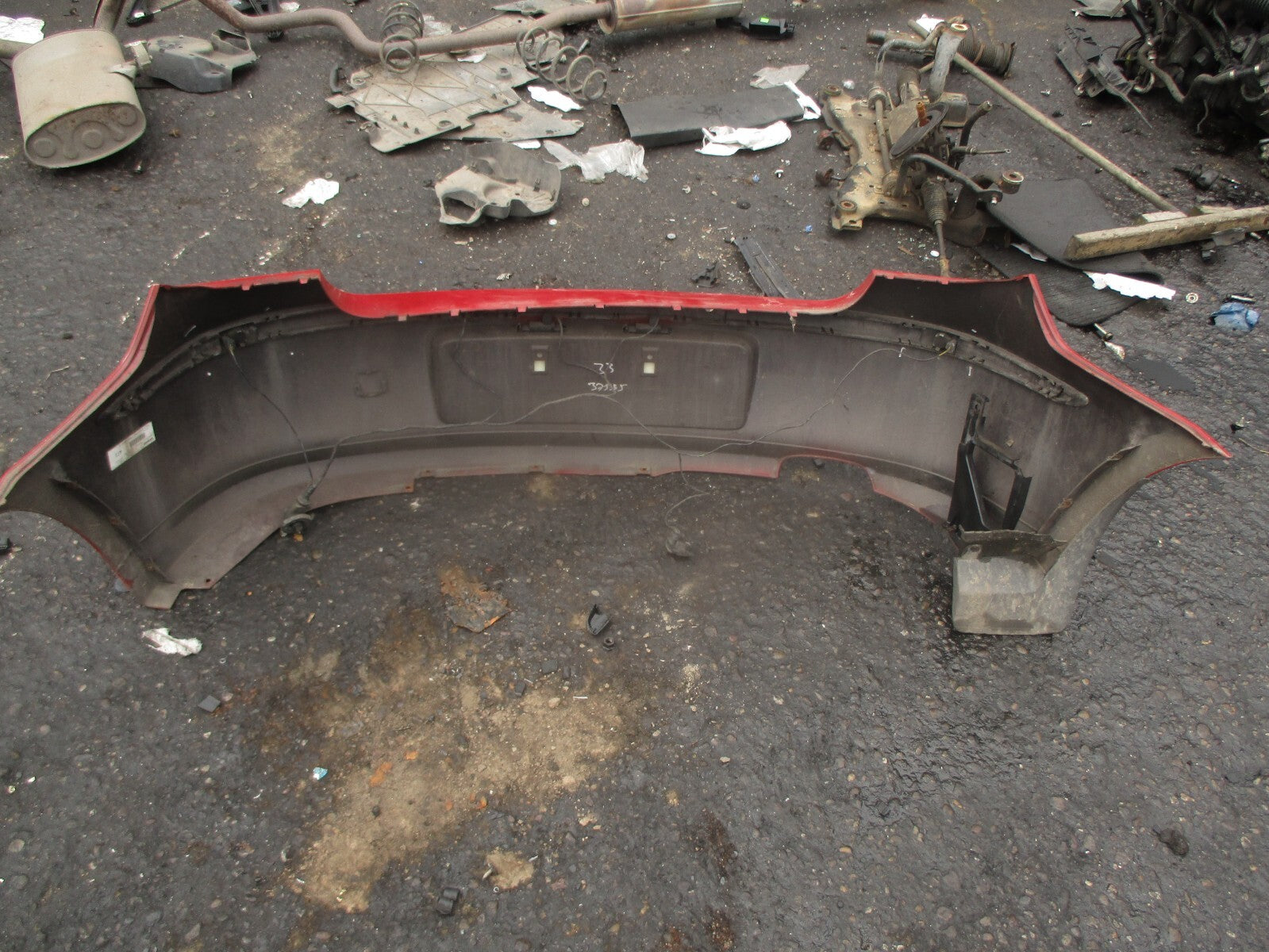 2009 BMW 1 SERIES E82 118D HATCHBACK REAR COMPLETE BUMPER & PDC SENSOR RED A61