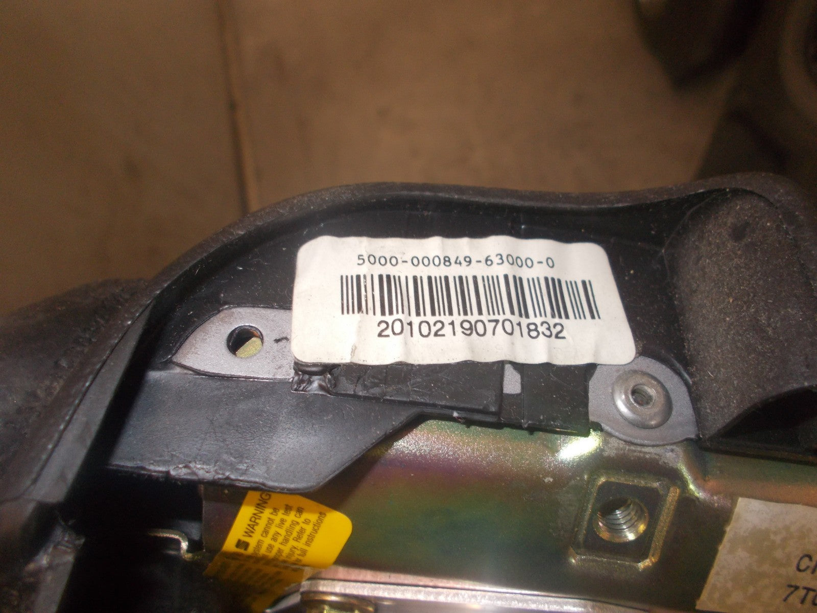 VW VOLKSWAGEN POLO 6N STEERING WHEEL AIRBAG 3A0880201B