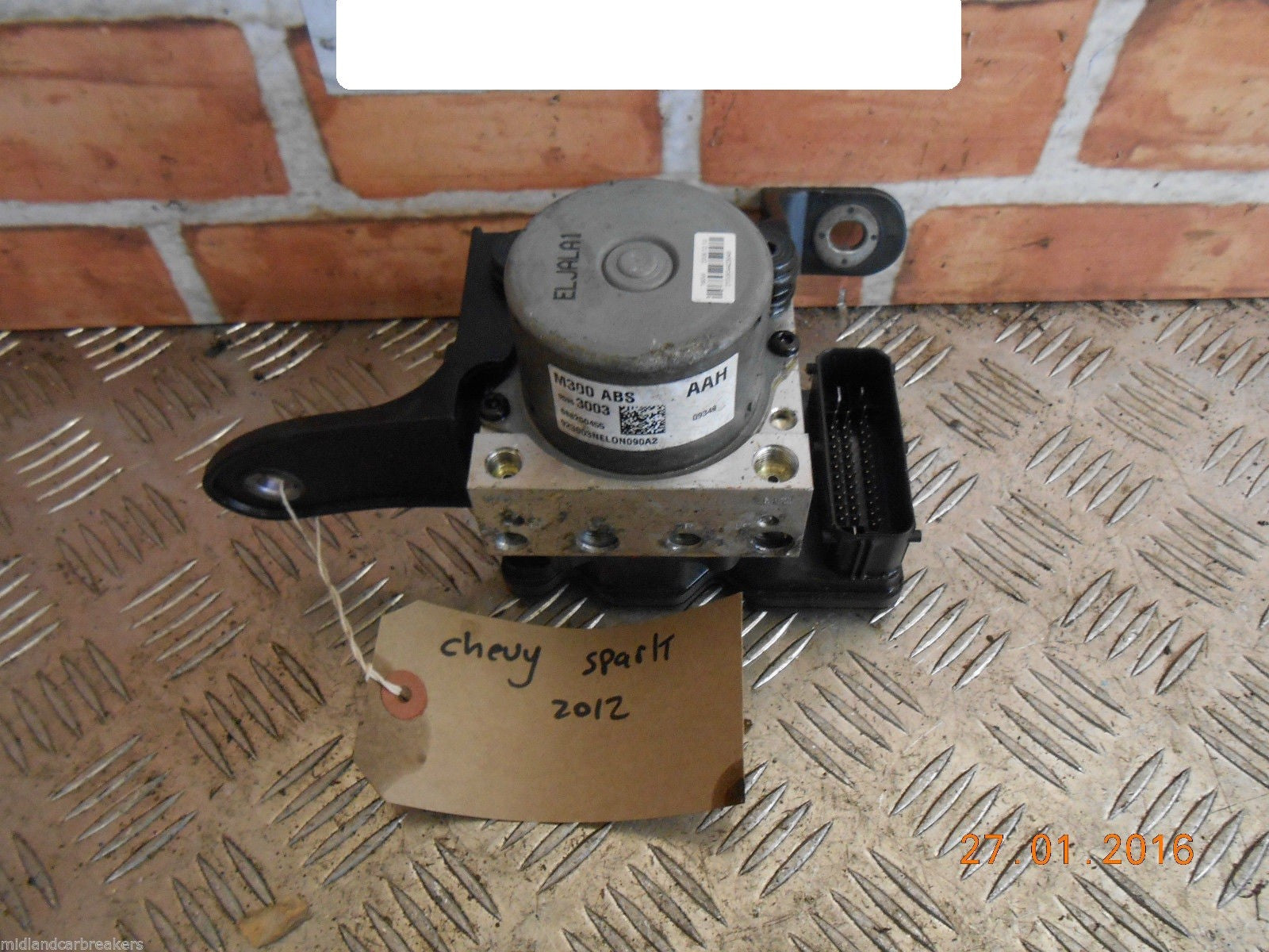 CHEVROLET SPARK 2012 1.0 ABS BRAKE CONTROL PUMP & MODULE 95963003 688250455