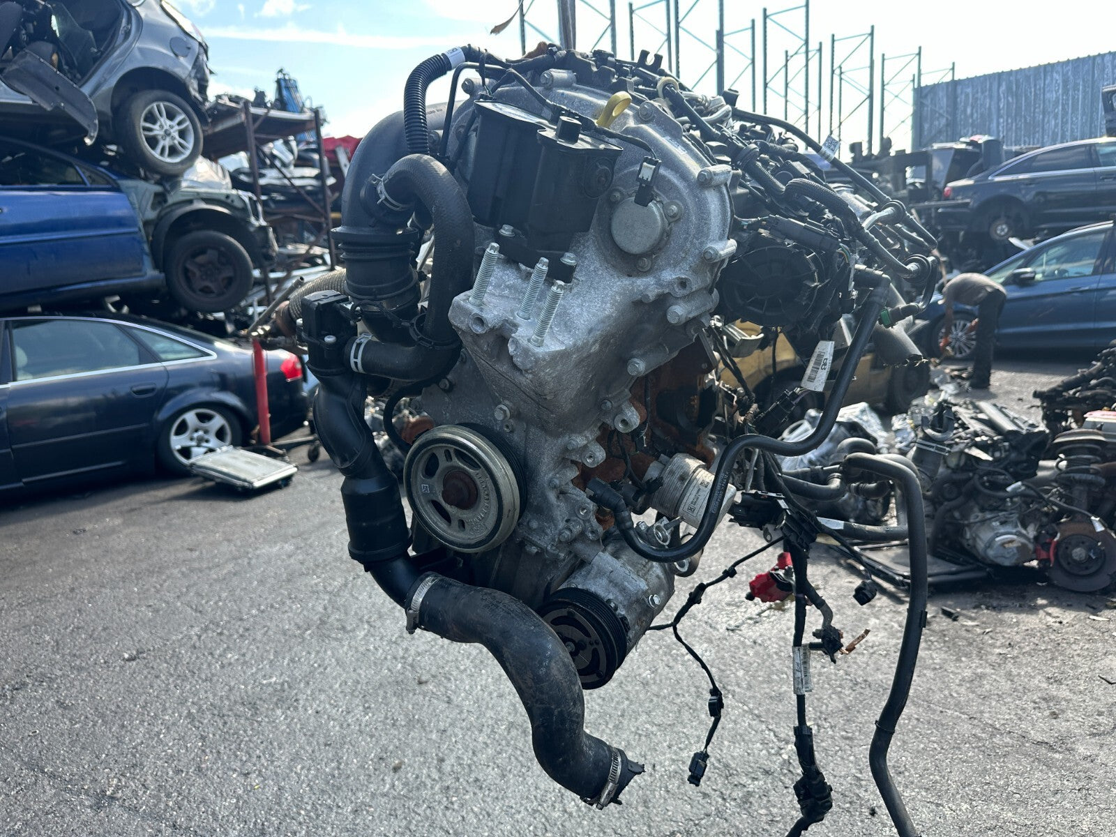 2021 FORD FIESTA MK8 1.0 PETROL ENGINE BARE ECOBOOST BZJA DAMAGED SUMP