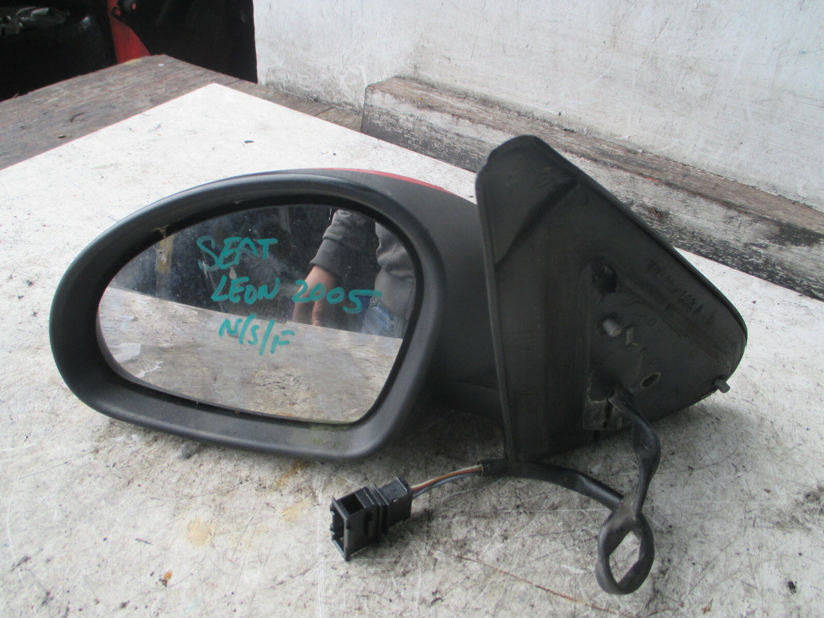 SEAT LEON 2005 NSF PASSENGER SIDE FRONT ELECTRIC WING MIRROR