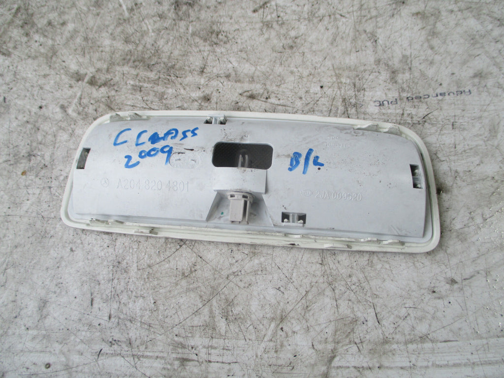 MERCEDES BENZ C CLASS W204 2009 INTERIOR ROOF READING LIGHT A2048204801