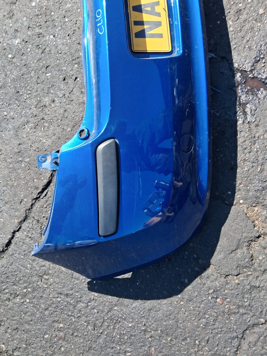 2008 RENAULT CLIO MK3 COMPLETE REAR BUMPER BLUE