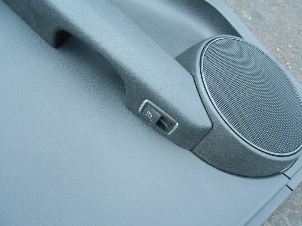 MERCEDES C CLASS S204 2013 OSR DRIVER SIDE REAR BLACK LEATHER DOOR CARD